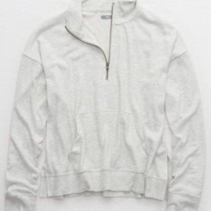 Aerie Plush Quarter Zip Sweatshirt